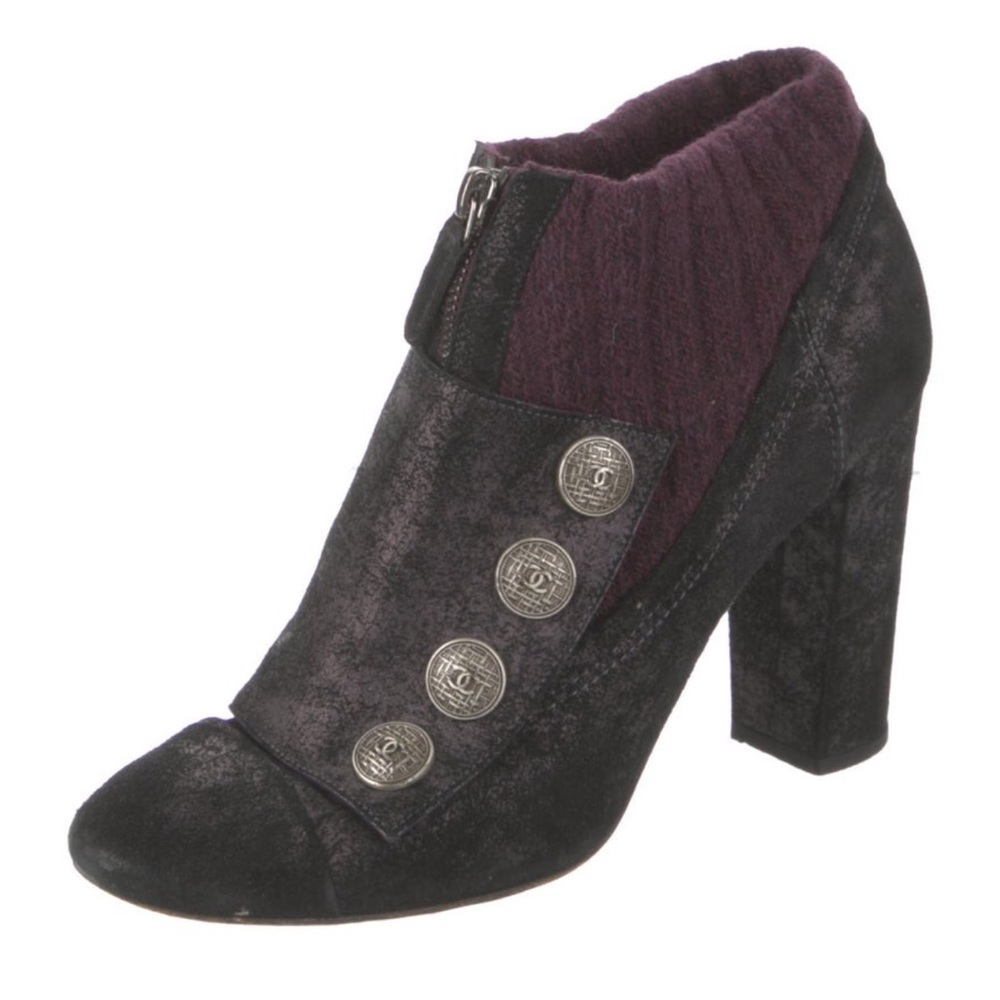 Chanel Interlocking CC Booties
